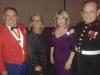 Former & current Commandants of the Marine Corp league First State Detachment 689 Fred Wise & Frank DelPiano w/ their lovely ladies Linda & Donna at the Marine Ball celebrating  the 243rd birthday of 